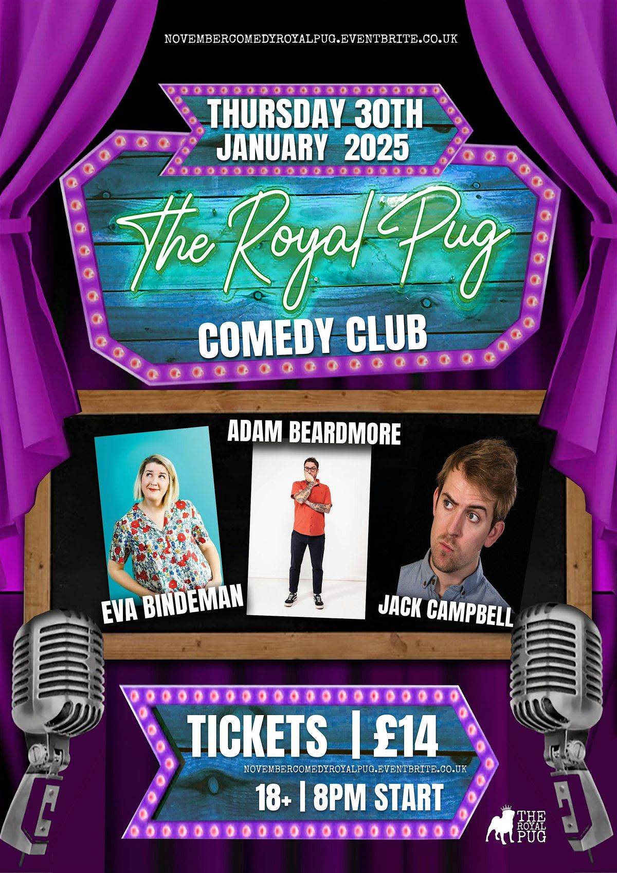 THE ROYAL PUG - COMEDY CLUB  | JAN