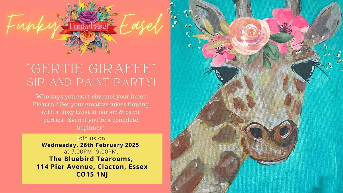 The Funky Easel Sip & Paint Party Bluebird tearooms