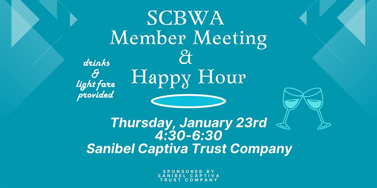 SCBWA Member Meeting & Happy Hour