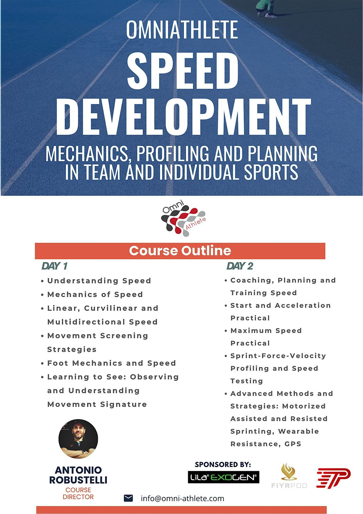 Omniathlete Speed Development Workshop - PERUGIA