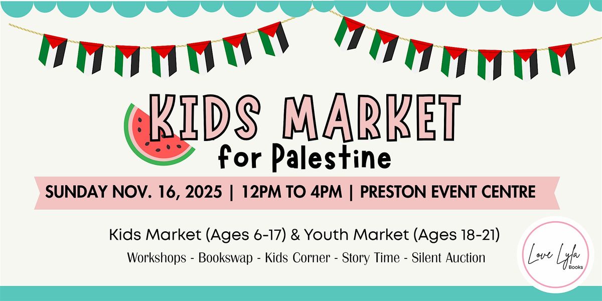 Kids Market for Palestine 2025 - Love Lyla Books