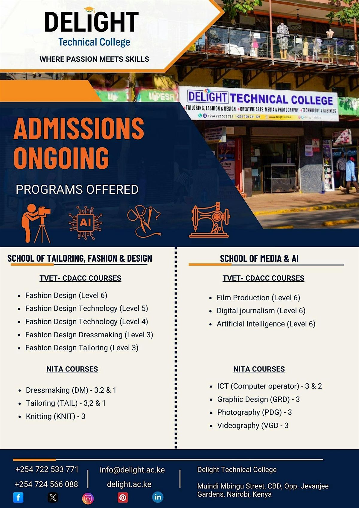 Delight NITA & TVET-CDACC Courses