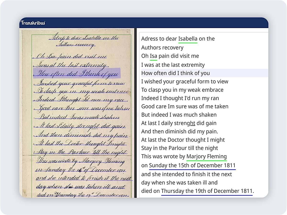 Transkribus showcase: University of Glasgow
