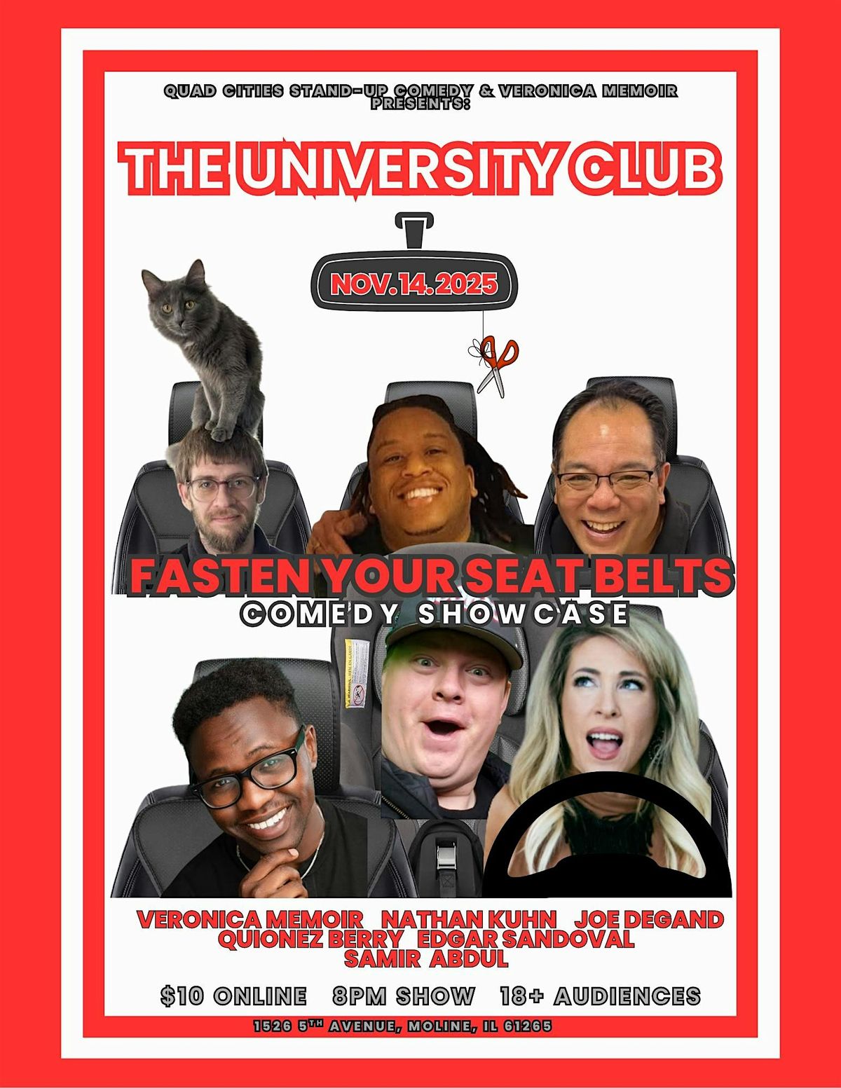 FASTEN YOUR SEAT BELTS COMEDY SHOWCASE