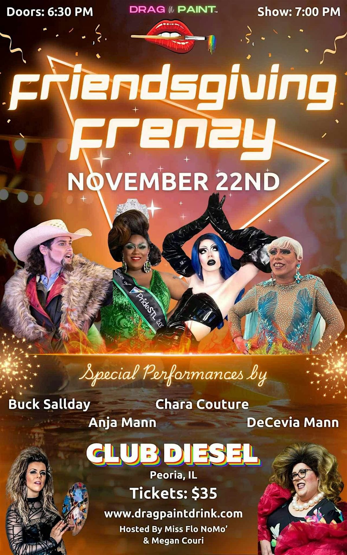 Drag N\u2019 Paint Pop Up Friendsgiving Frenzy