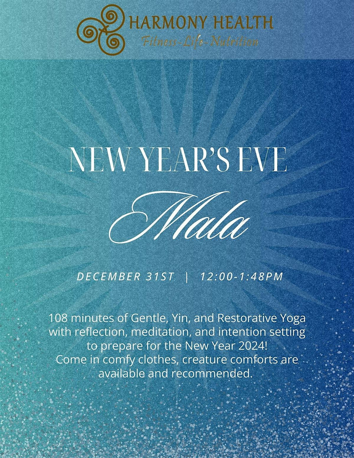 New Year's Eve Mala: 108 minute gentle yoga class