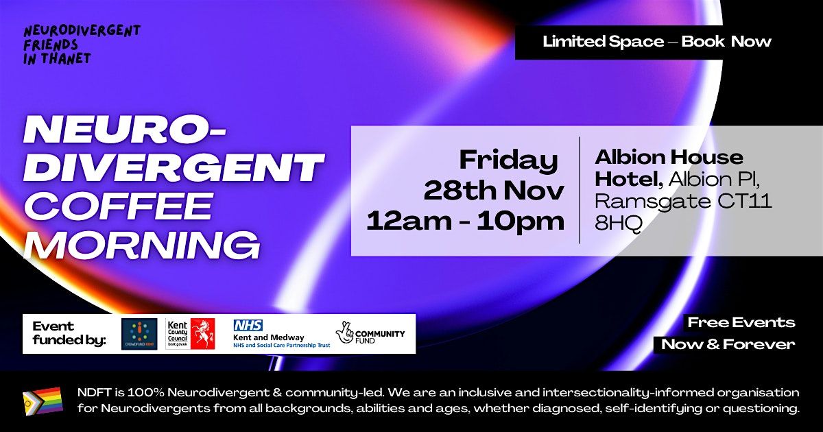 November Coffee Morning - Neurodivergent Friends in Thanet