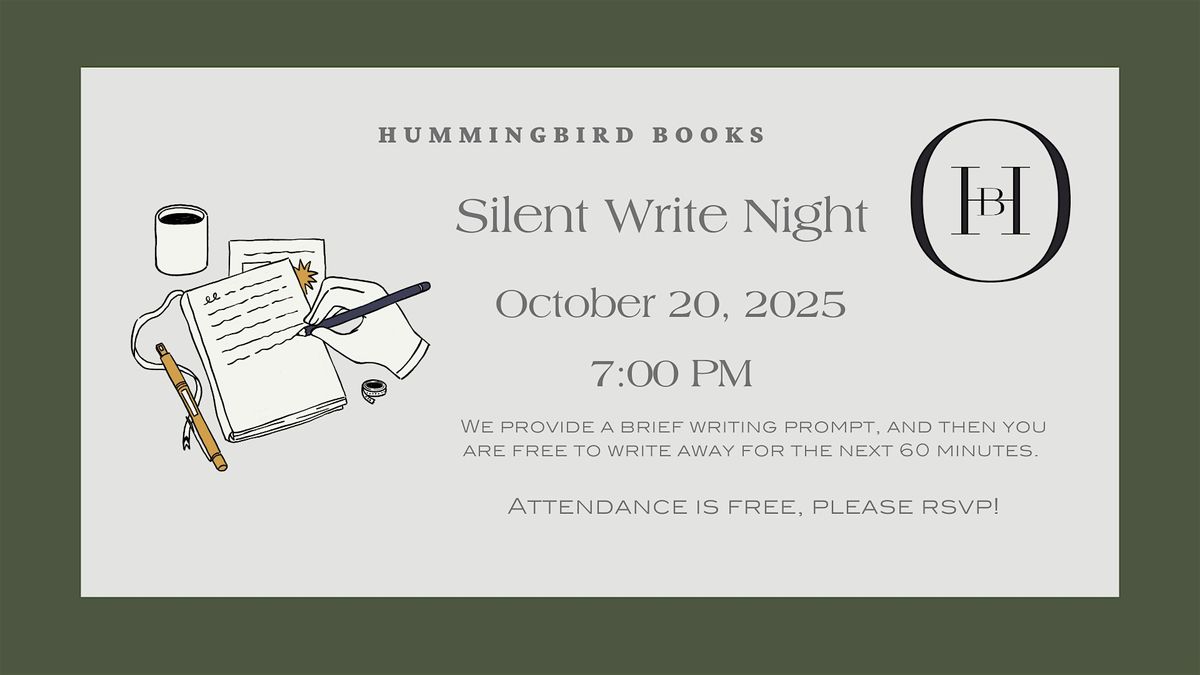 October Silent Write Night
