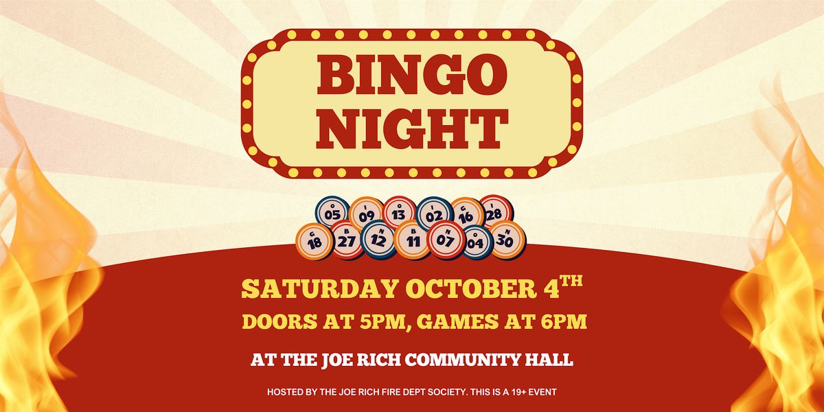 Wildfire Bingo Night!