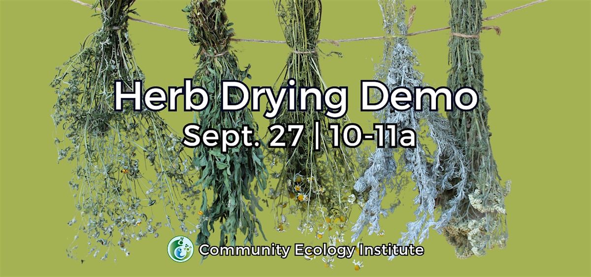 Herb Drying Demo