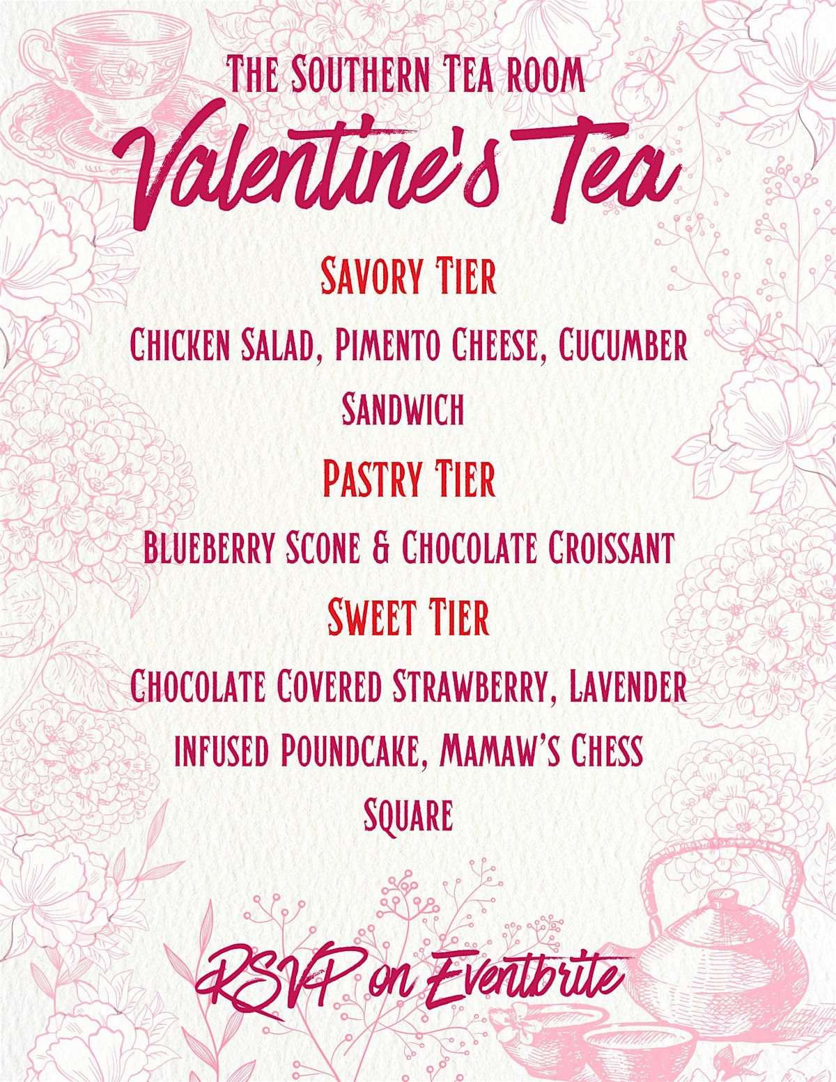 Valentine's Day Tea at the Southern Tea Room