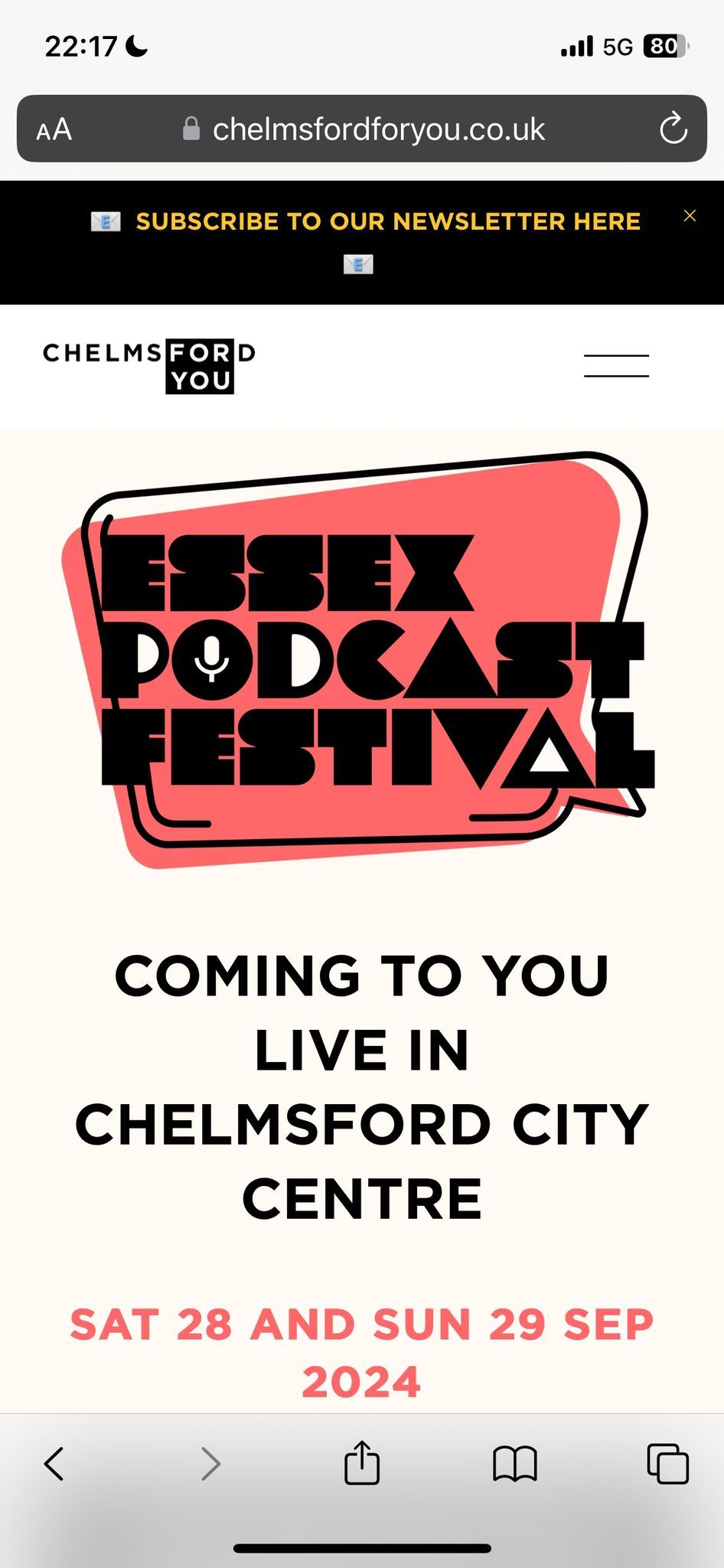 Chew The Fat live set at Essex Podcast Festival