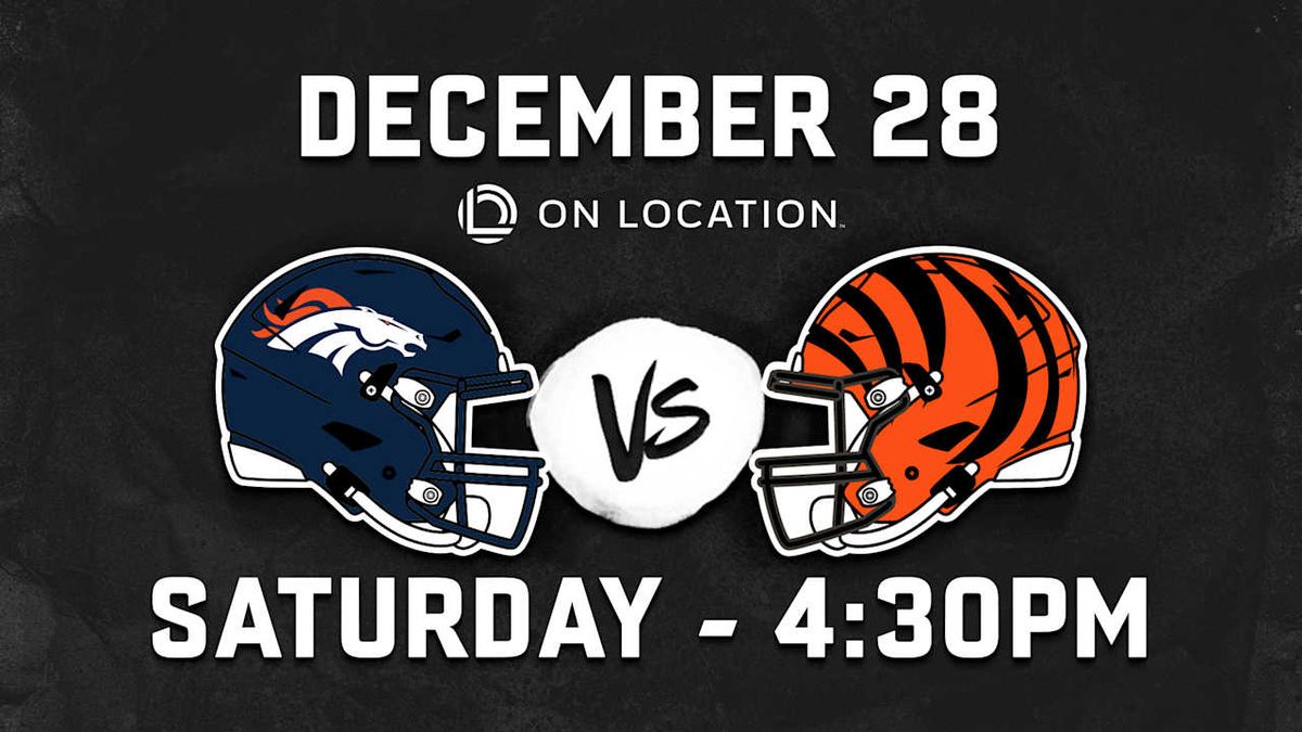 Parking Cincinnati Bengals at Denver Broncos