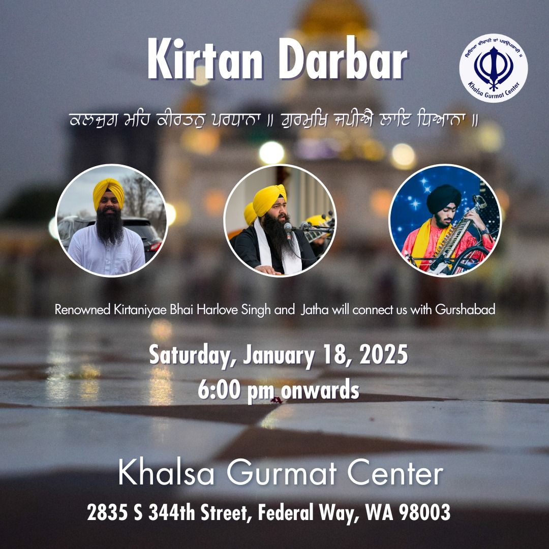 Kirtan Darbar: Bhai Sahib Harlove Singh and Jatha