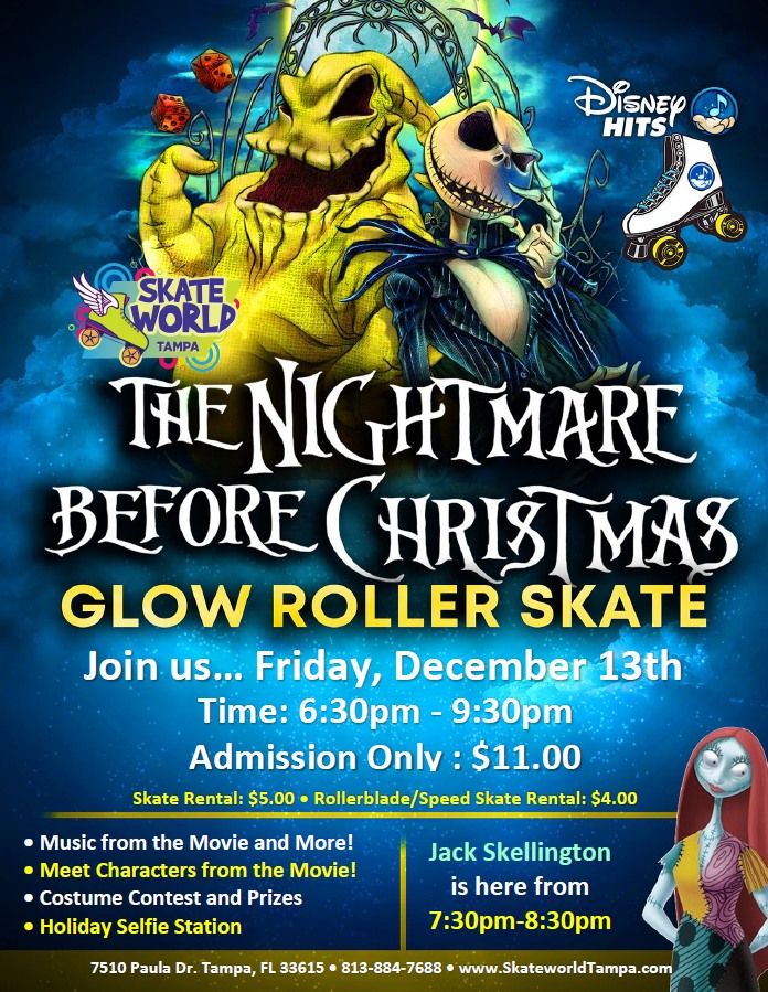 Nightmare Before Christmas Glow Skate