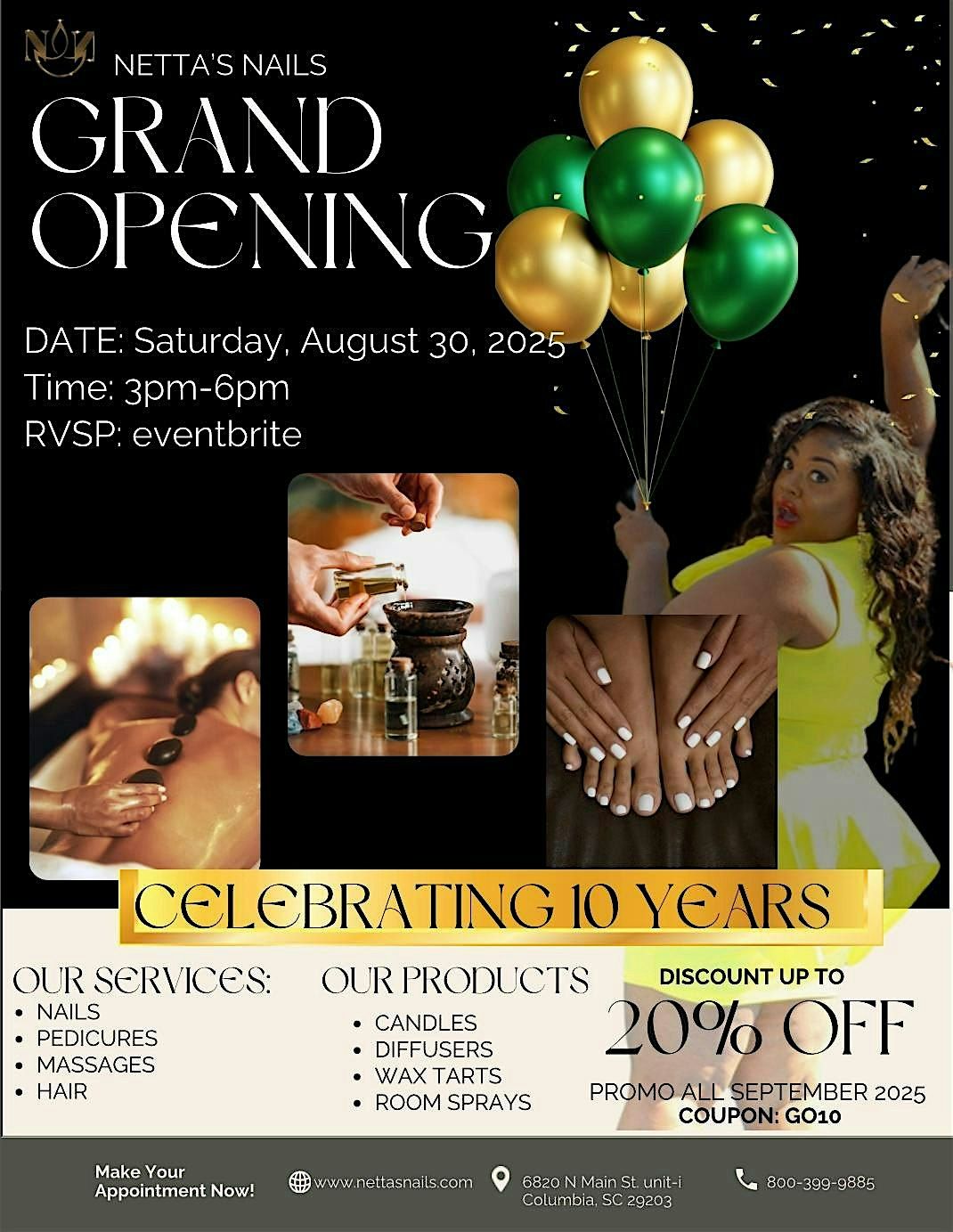Netta\u2019s Salon Shower\/Grand Opening
