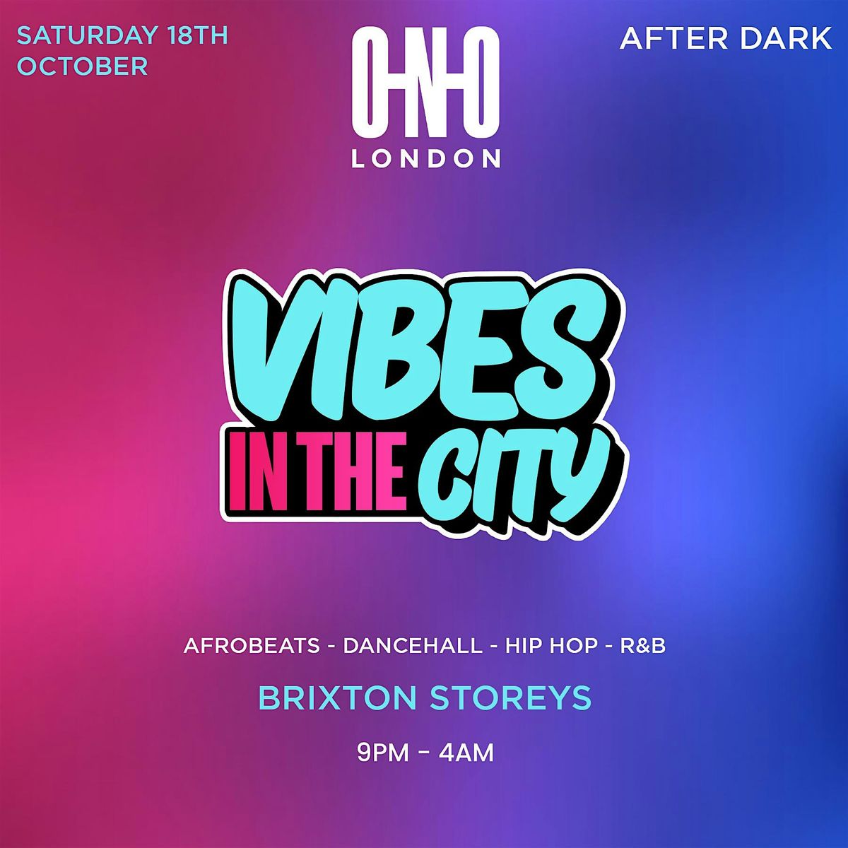 VIBES IN THE CITY - LIBRA SEASON (FREE B4 10:30PM WITH A TICKET)