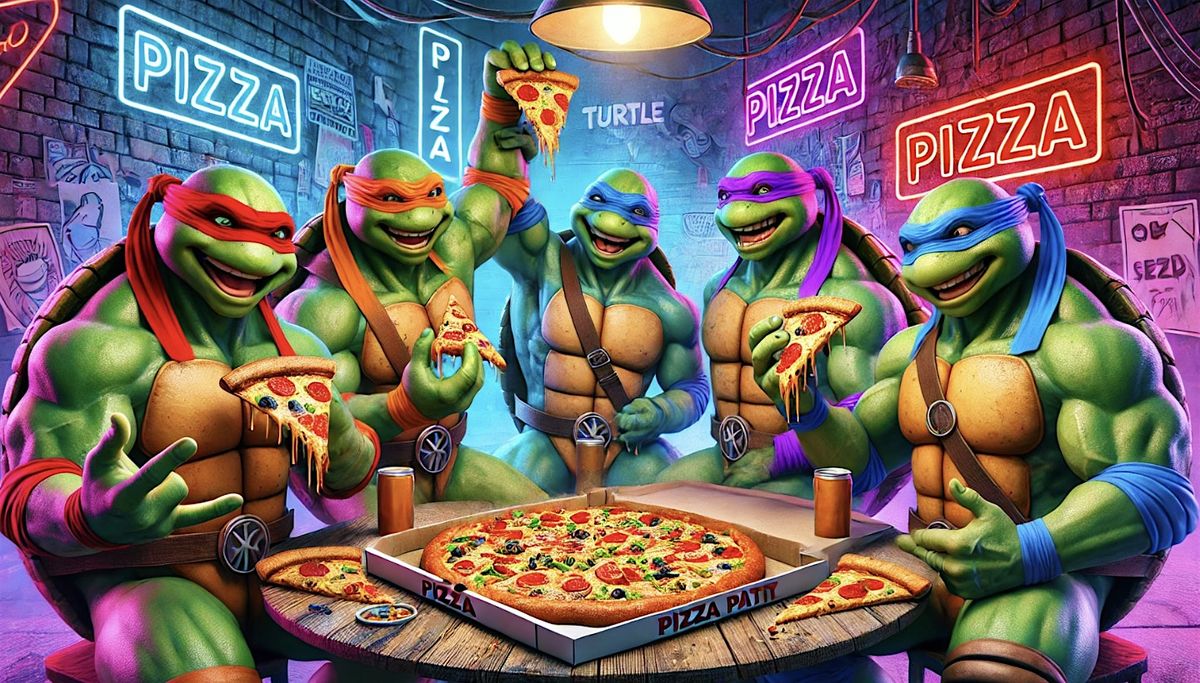 Teenage Mutant Ninja Turtles Pizza Party with Kizmah CBD in West Town!