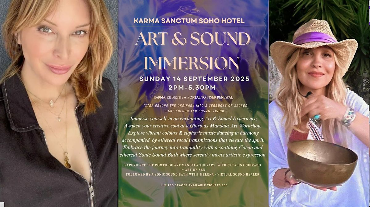 ART & SOUND IMMERSION with Art Therapy Workshop & Ethereal Sonic Sound Bath