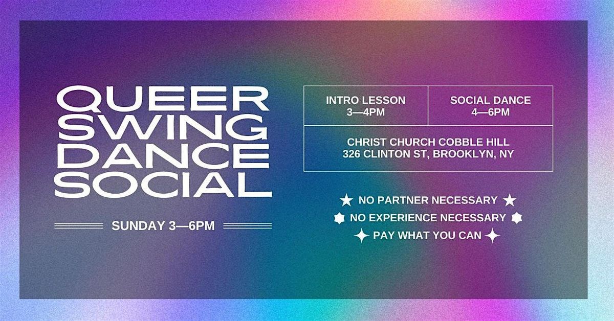 Queer Swing Dance - Monthly Social