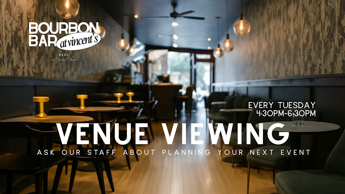 Plan Your Event: Venue Viewing at Bourbon Bar