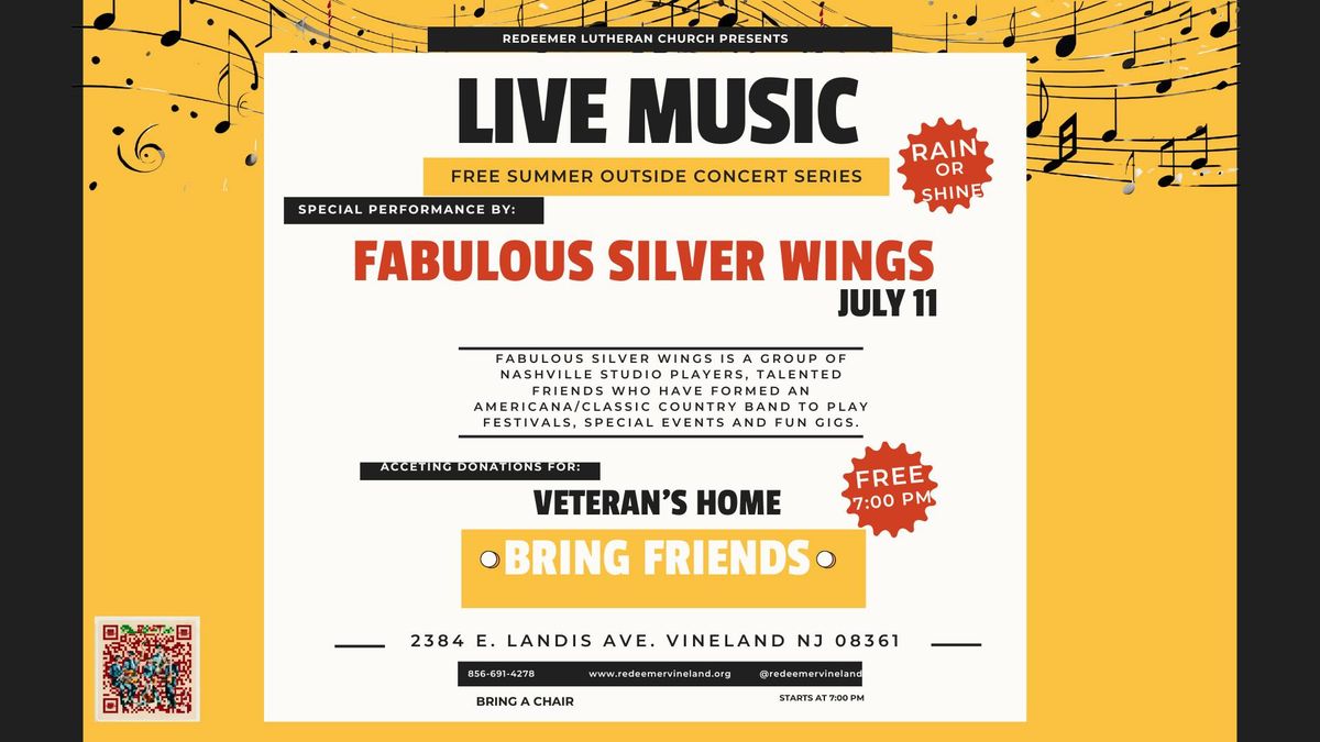 Free Live Community Concerts - Fabulous Silver Wings