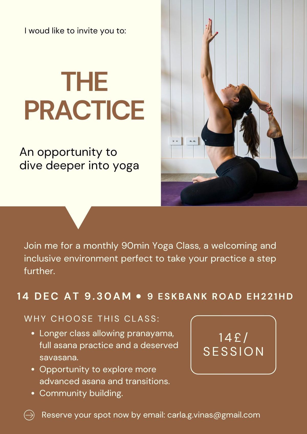 The Practice: a 90min Yoga class