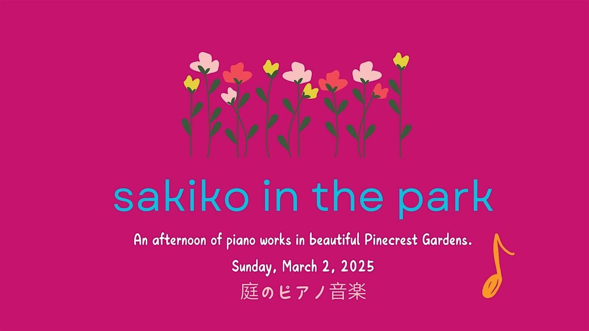 Sakiko Performs Piano Works in Beautiful Pinecrest Gardens, Pinecrest, FL