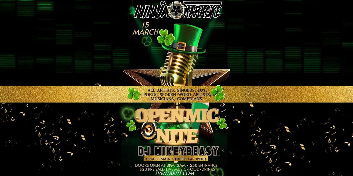 St Patrick Weekend Open Mic Nite