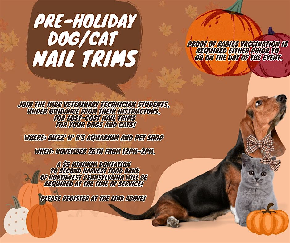 IMBC Holiday Nail Trims at Buzz n' B's!