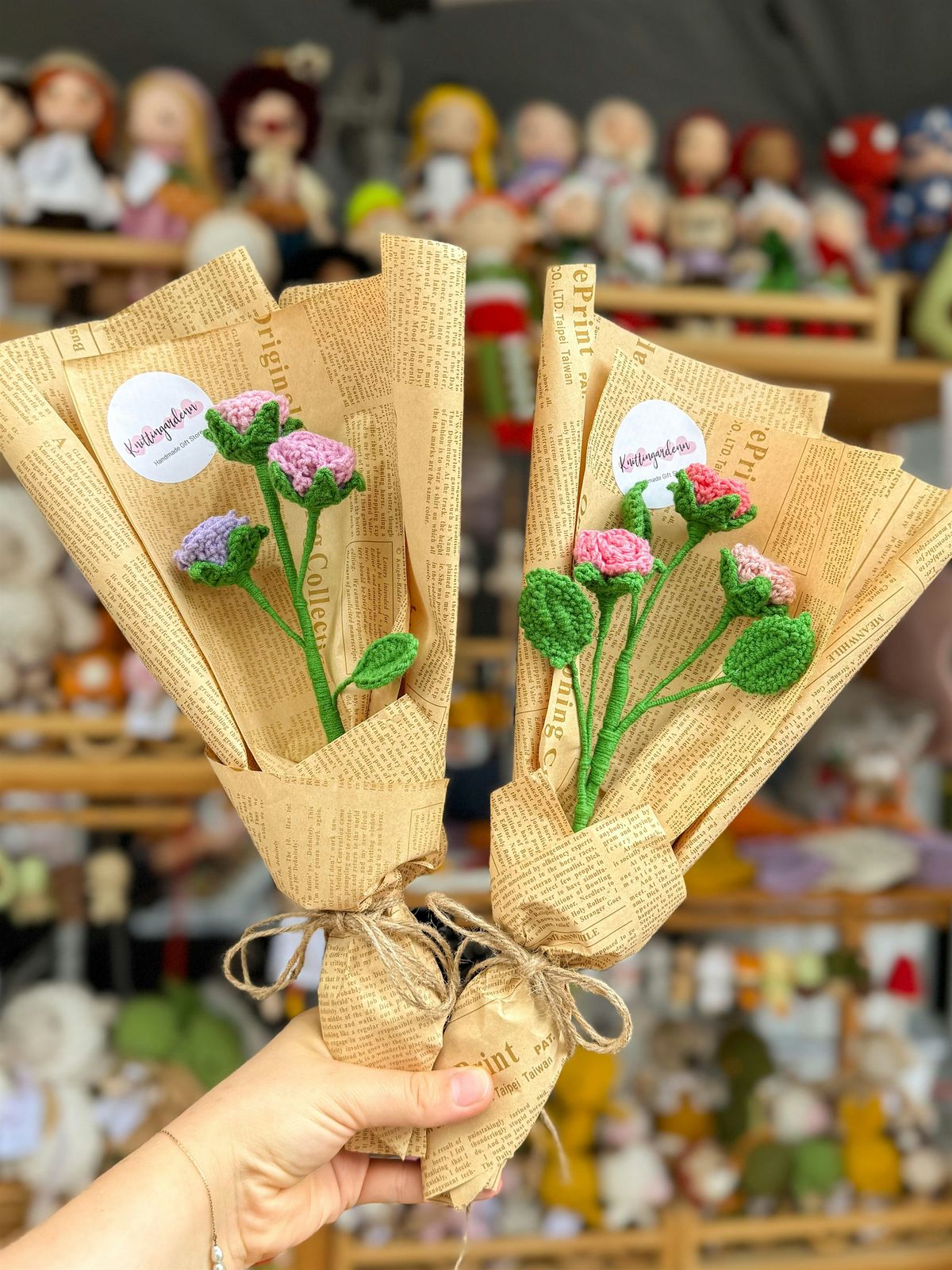 Multiheaded Rose Bouqet Crochet Class in Brisbane