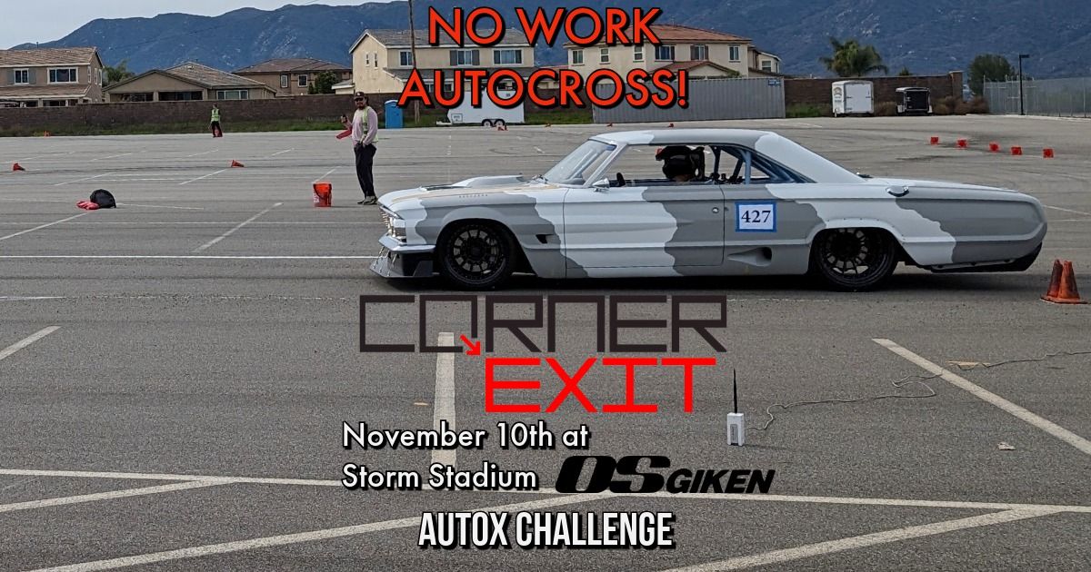 Corner-Exit November 10th Storm Stadium Autocross Challenge!