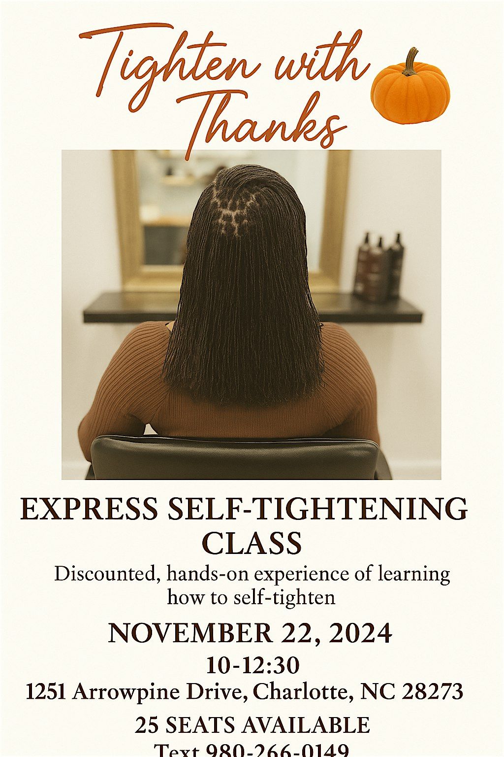 Tighten with Thanks:  Self-Retightening Class for Microlocs\/Sisterlocs