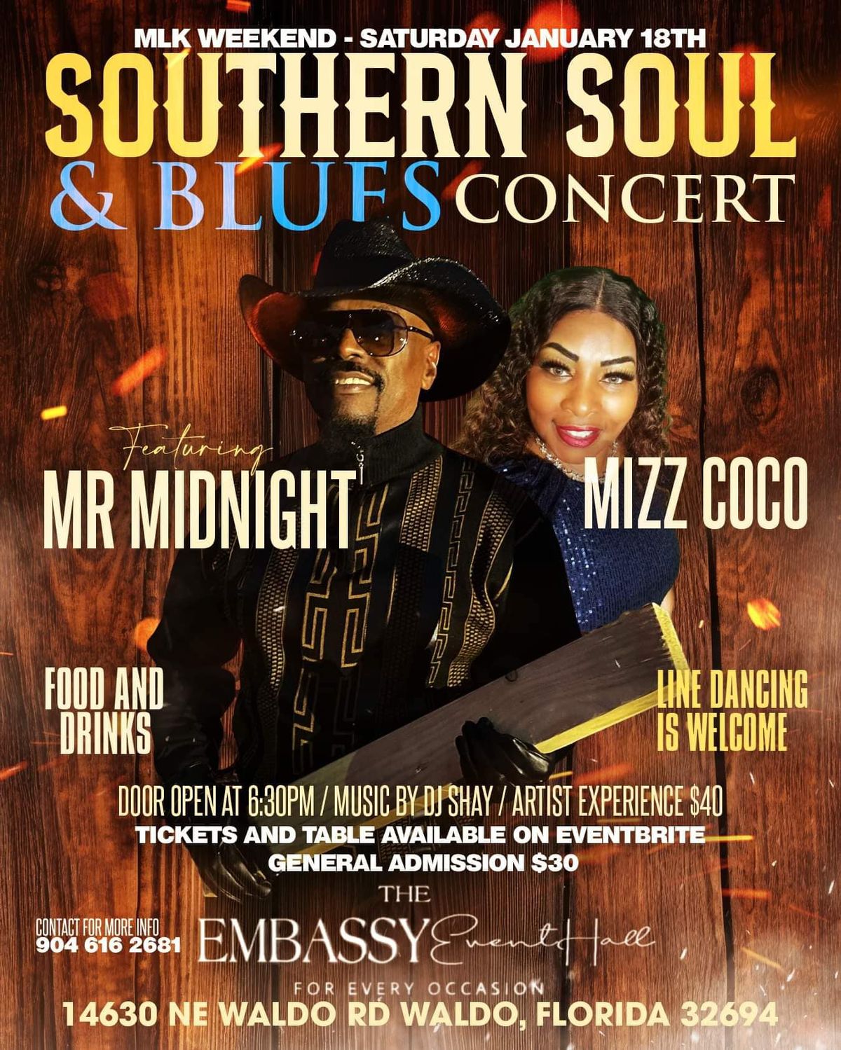 MLK WEEKEND SOUTHERN SOUL & BLUES CONCERT