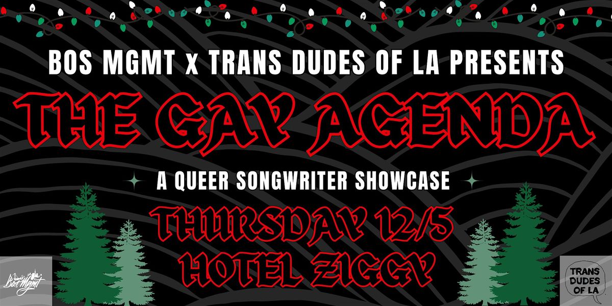 The Gay Agenda: A Queer Songwriter Showcase