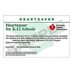 AHA Heartsaver K-12 Schools - LHN CPR Instructors only