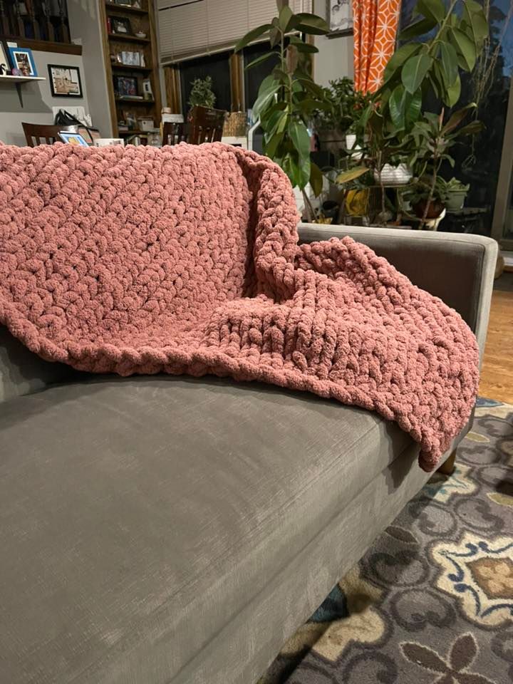 Finger Knit Throw Blanket Workshop