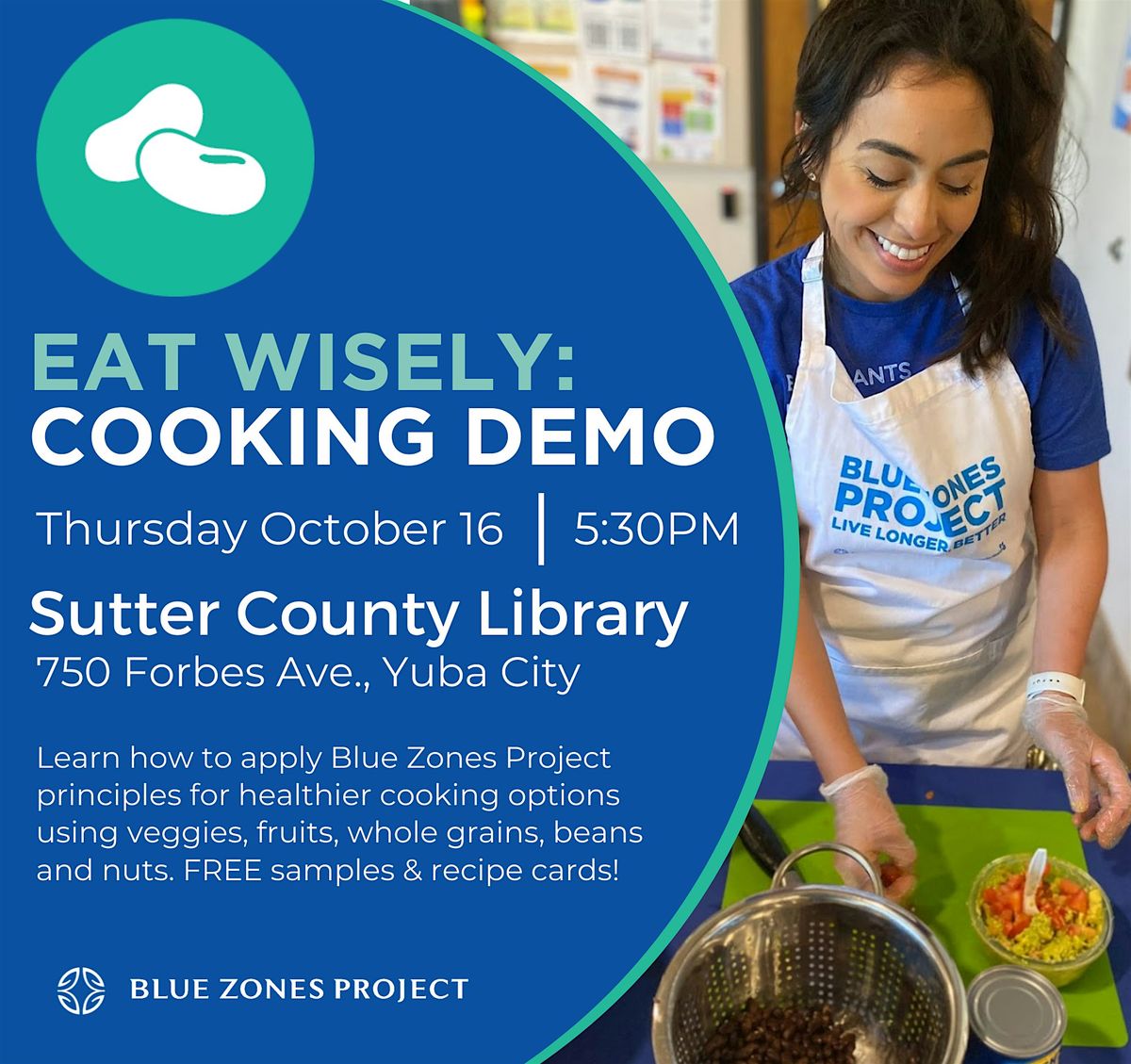 Cooking Demo at Sutter County Library with BZPYS