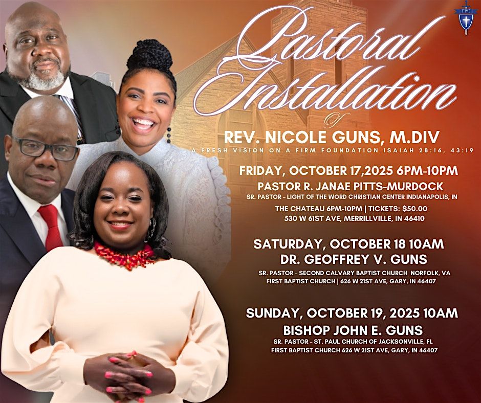 First Baptist Church of Gary: Pastor Installation Banquet