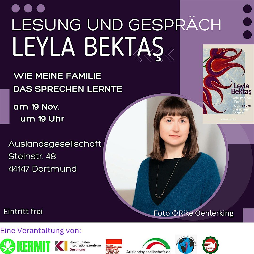 Wie meine Familie das Sprechen lernte - Lesung mit Leyla Bektas