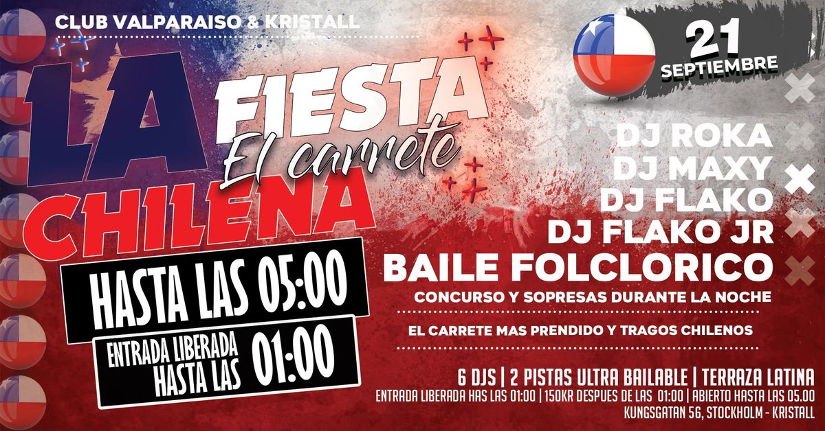 El carrete del 18  | Hasta las 05:00 | Entrada Liberada hasta las 01:00 | 3 Pistas de Bailes | Bar 