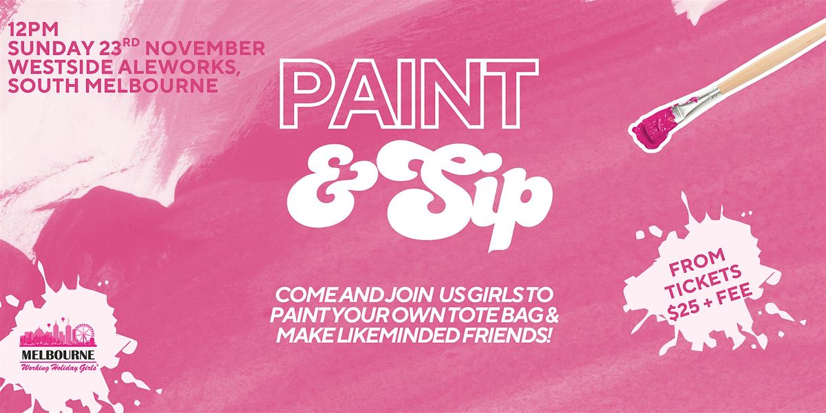 Paint your own Tote Bag | Melbourne Working Holiday Girls