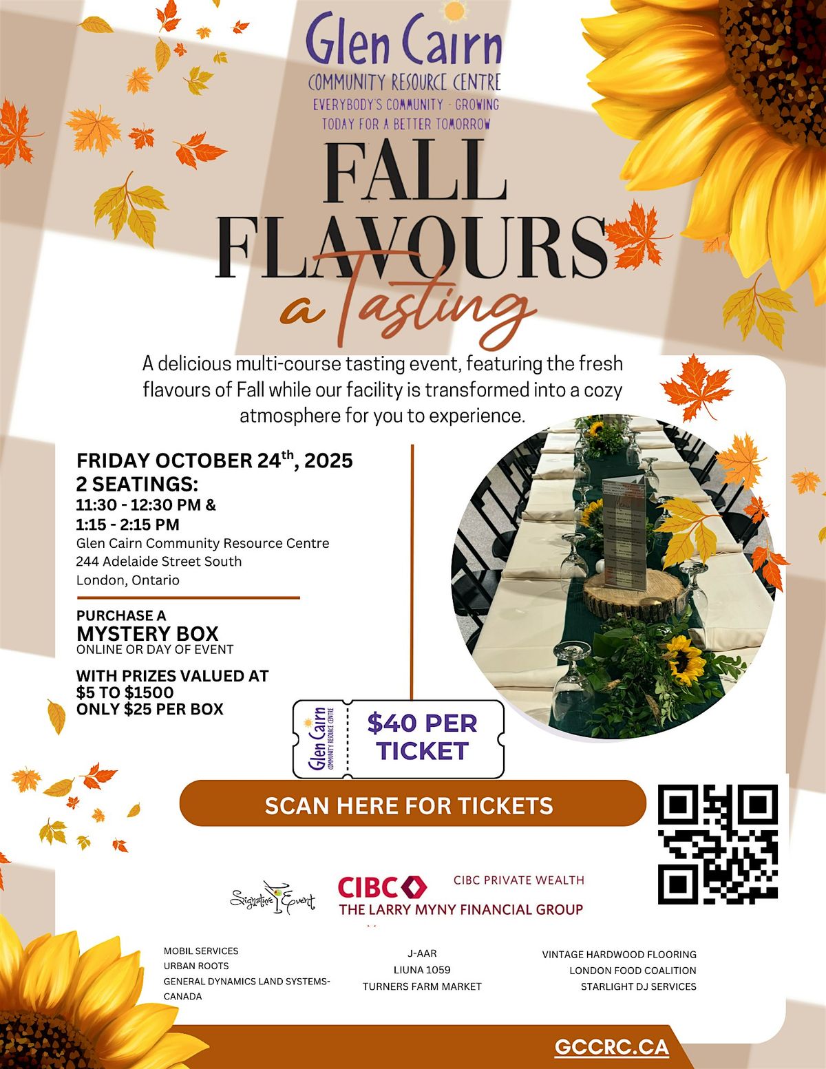Fall Flavours\u2026a Tasting!