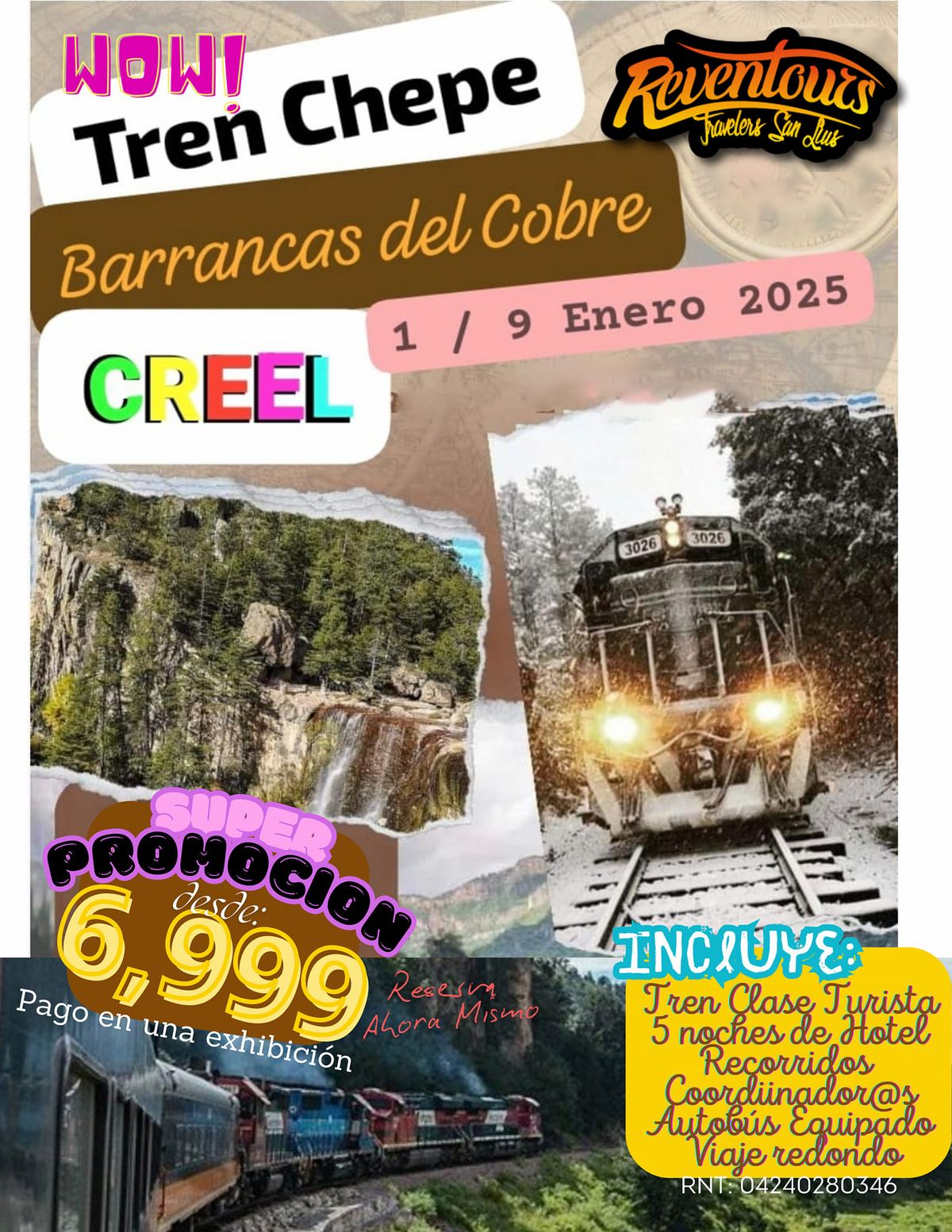 Viaje para ver la NIEVE en Barrancas del cobre a Bordo del Tren Chepe 