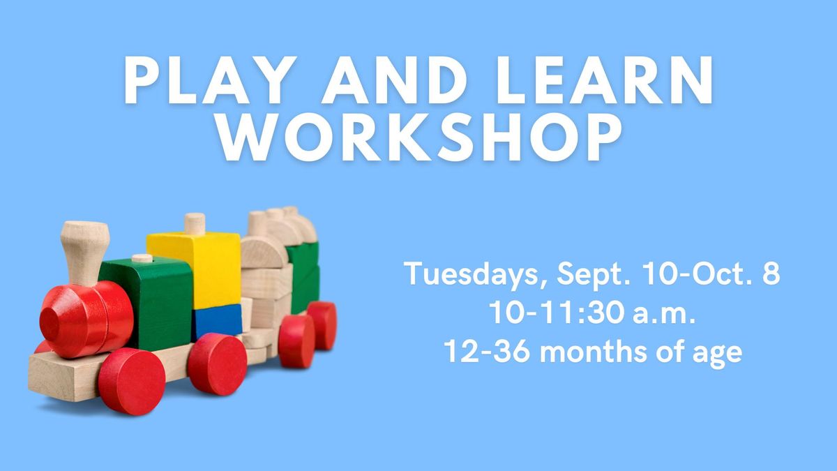 Play and Learn Workshop (Ages 12-36 months)