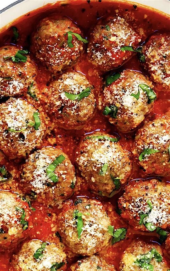 Meatballs,  Homemade Red Sauce,  and  Stuffed Shells!