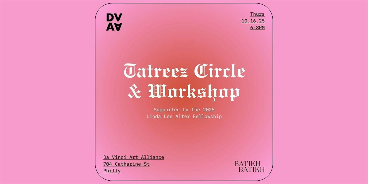 Tatreez Circle & Workshop