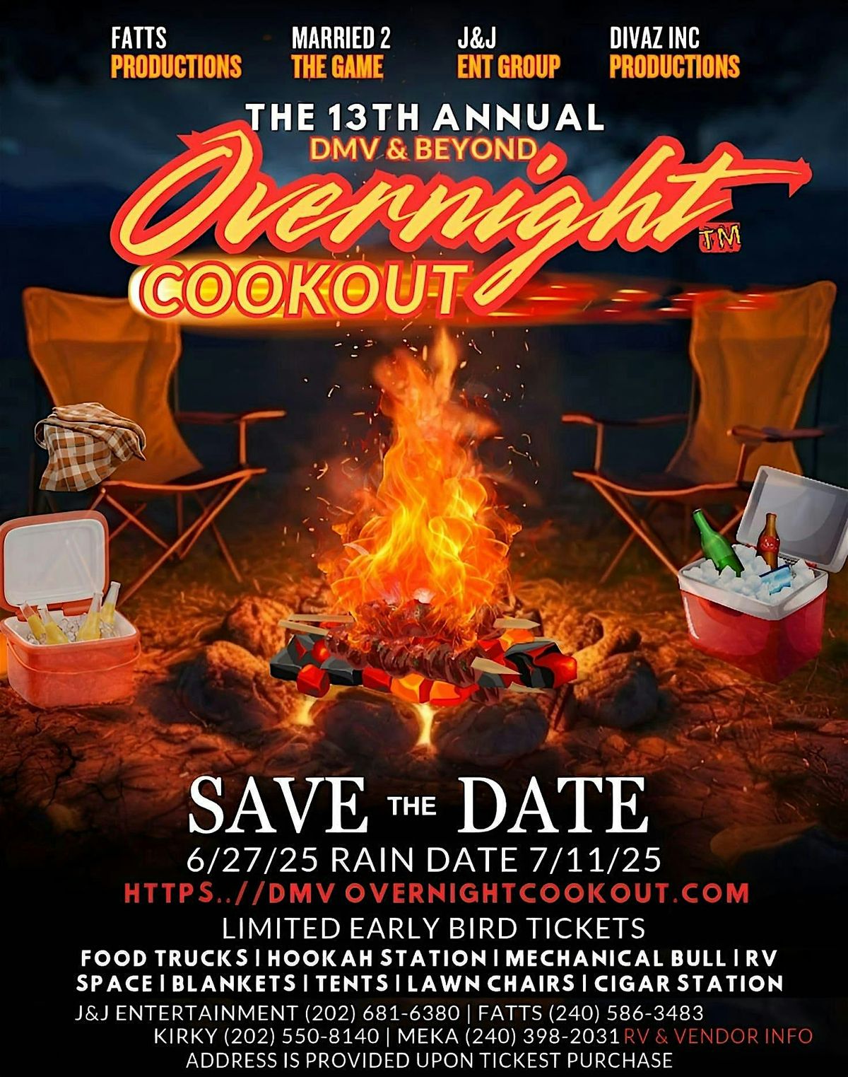 2025 DMV Overnight Cookout: Spinning hits from the 90's, 2000's, and Beyond