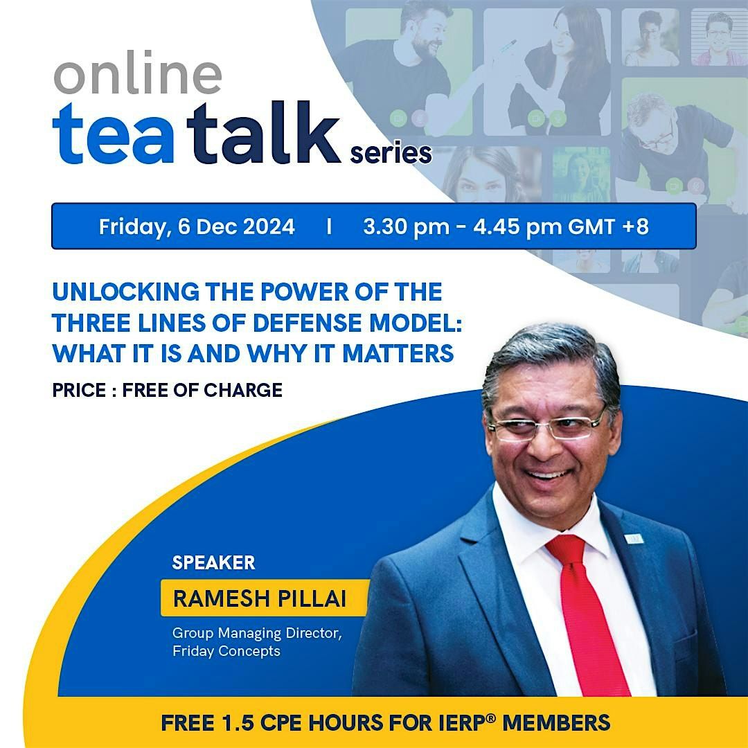 Online Tea Talk: Unlocking the Power of the Three Lines of Defense Model