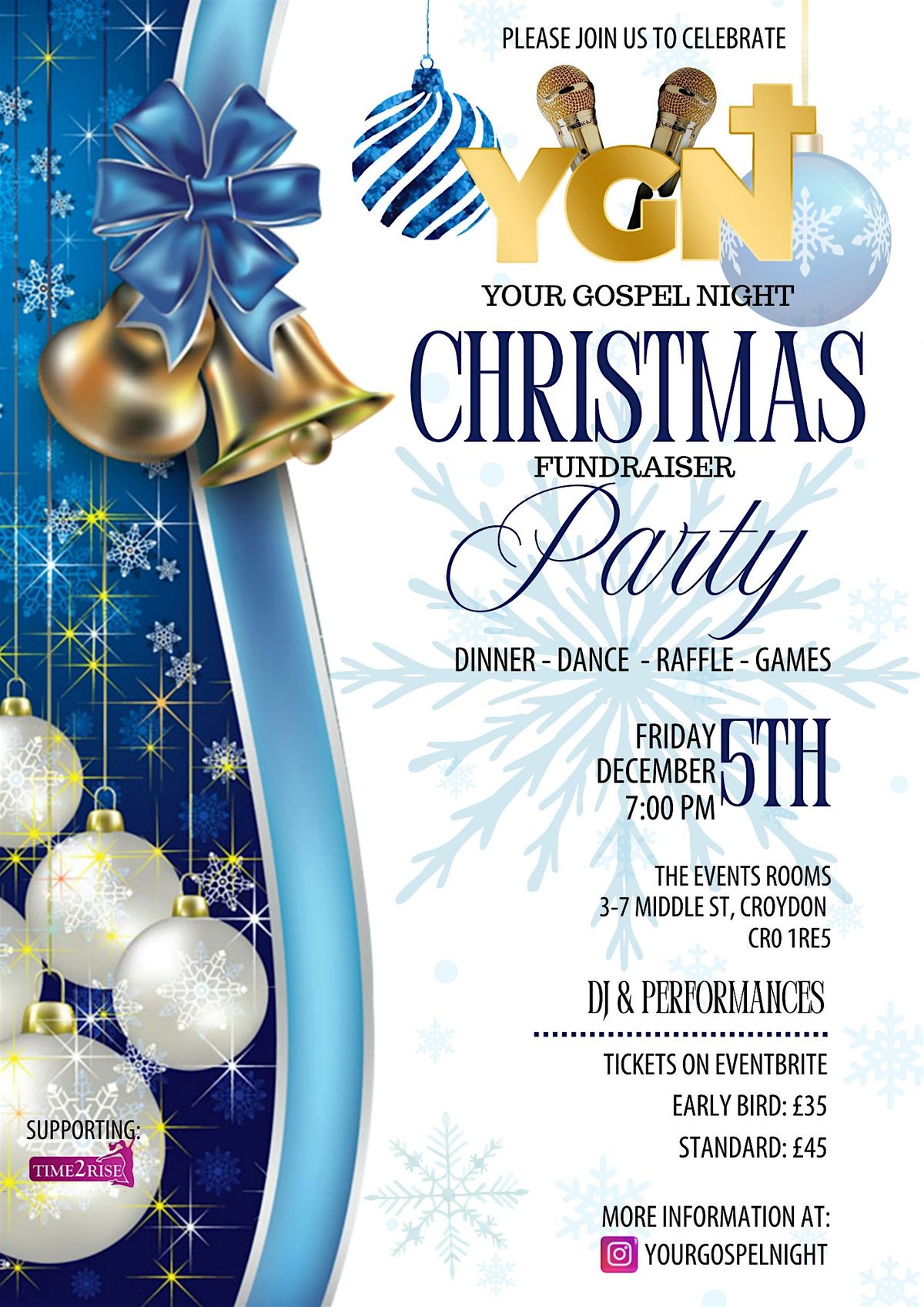 YOUR GOSPEL NIGHT FUNDRAISING CHRISTMAS PARTY